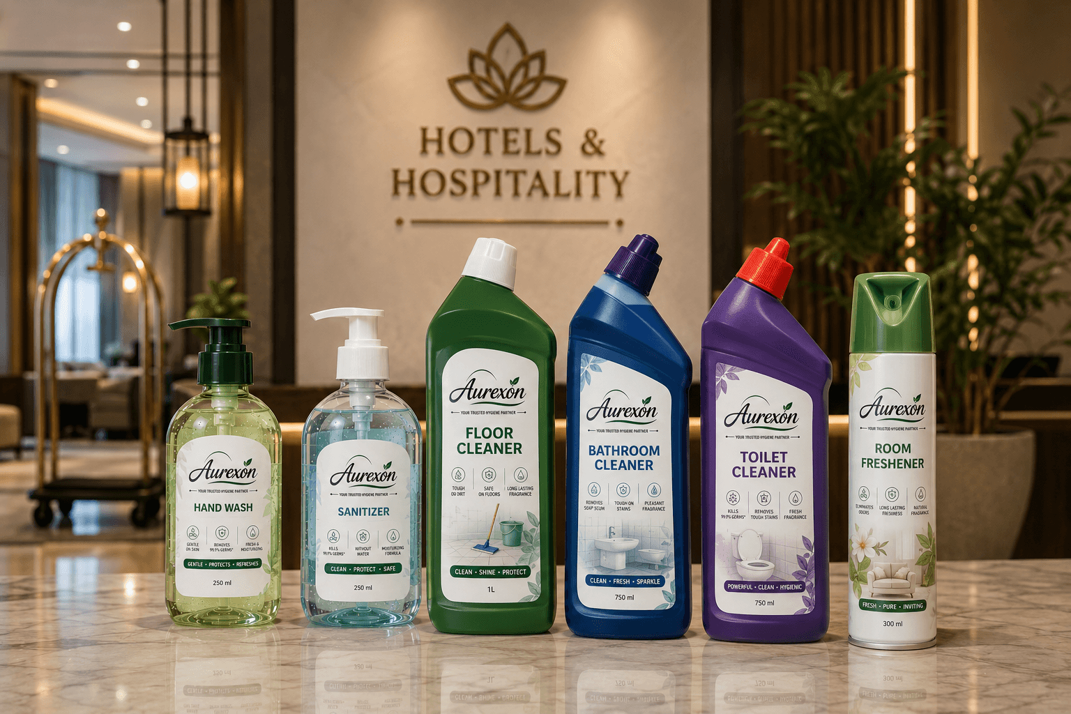HOTELS & HOSPITALITY cleaning solutions