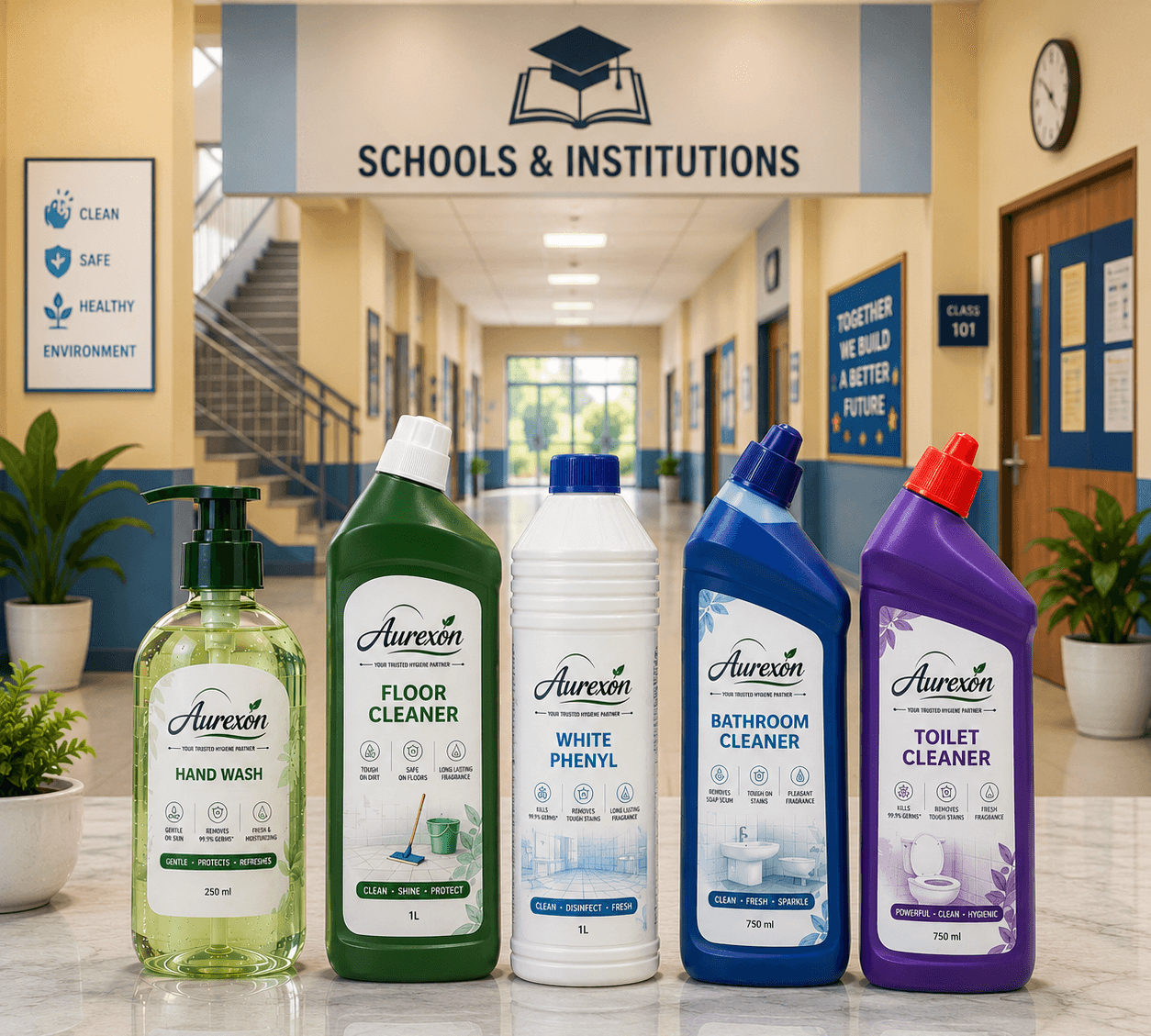 SCHOOLS & INSTITUTIONS cleaning solutions